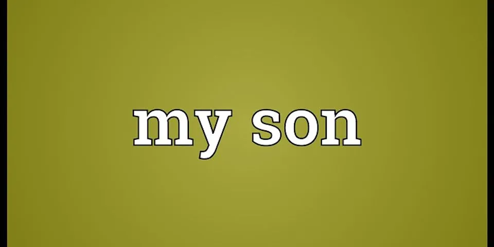 yo my son là gì - Nghĩa của từ yo my son