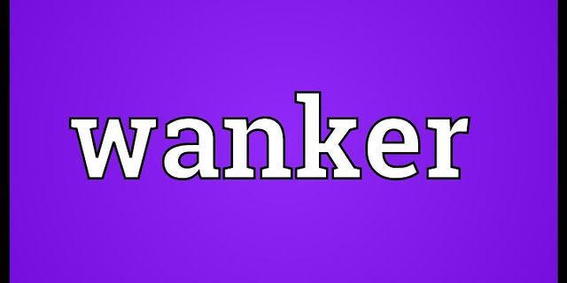 you wanker là gì - Nghĩa của từ you wanker
