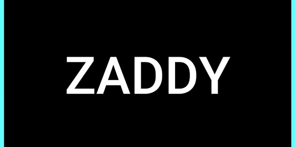 zaddy là gì - Nghĩa của từ zaddy
